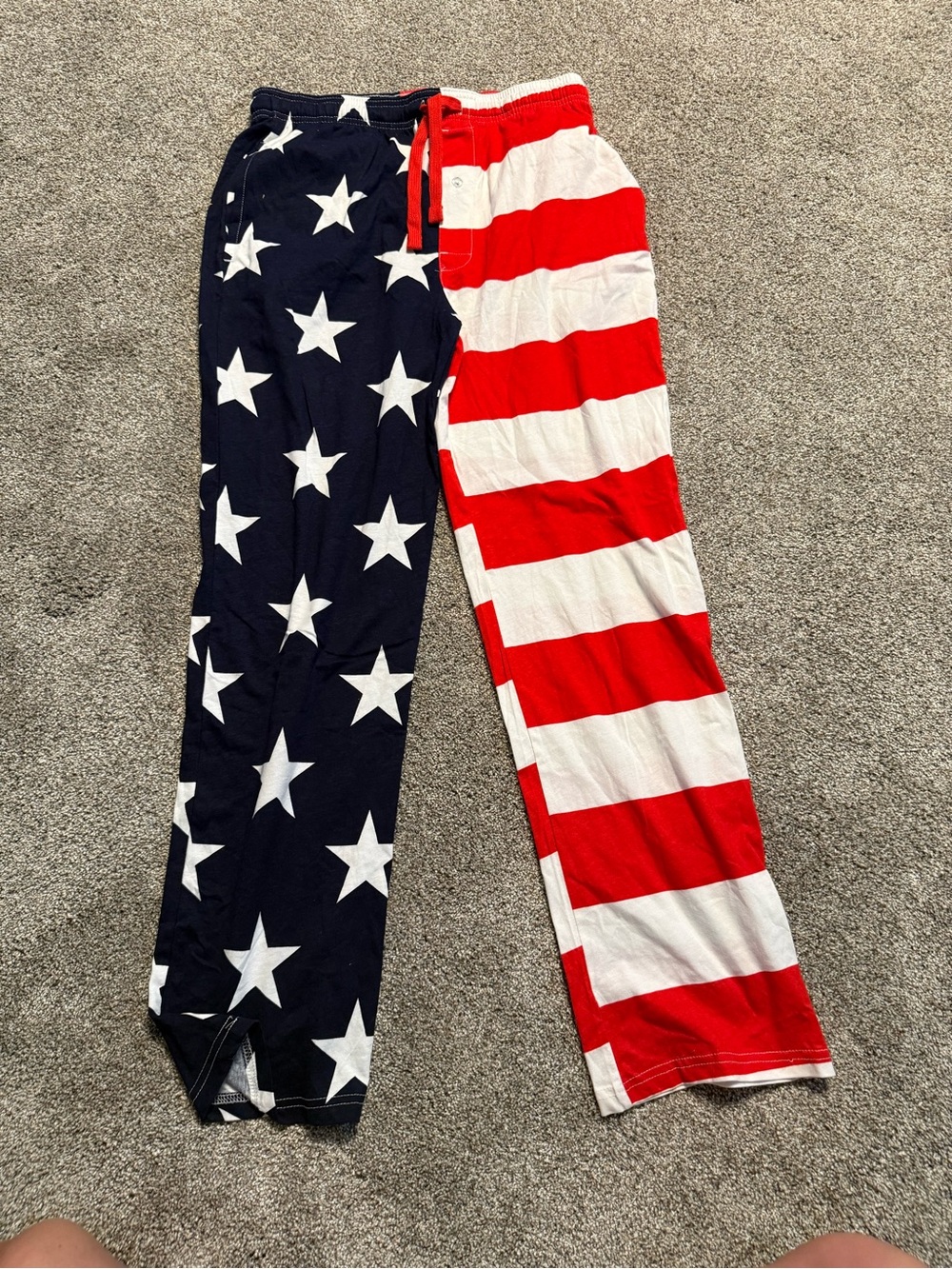 New without tags Patriotic pj Pants - Red, White, Navy - men's medium